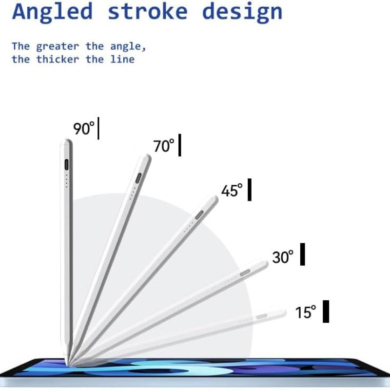 Stylus Pen for Ipad,Fast Charge,With Palm Rejection Tilt Sensitivity, Active Touch Screen Pencil Compatible with Ipad 6/7/8/9/10,Pro12.9&11",Air3/4/5,Mini5/6 Pink Computer Tablet Bluetooth Button Charging Magnetic Writing Smartphone