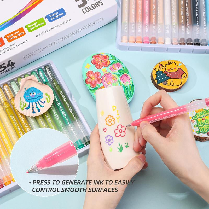 3D Acrylic Gel Pen Set, 1 Box Quick-Drying 1.0Mm Acrylic Gel Pen, Graffiti Painting Set, Can Take Notes, Mark, Greeting Cards, Fill in Colors, Outline