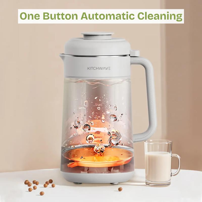 8-In-1 Nut Milk Maker 40Oz/1200Ml – Automatic, Self-Cleaning, Delay Start, Keep Warm, Boil Water, Easy to Use – 304 Stainless Steel – White
