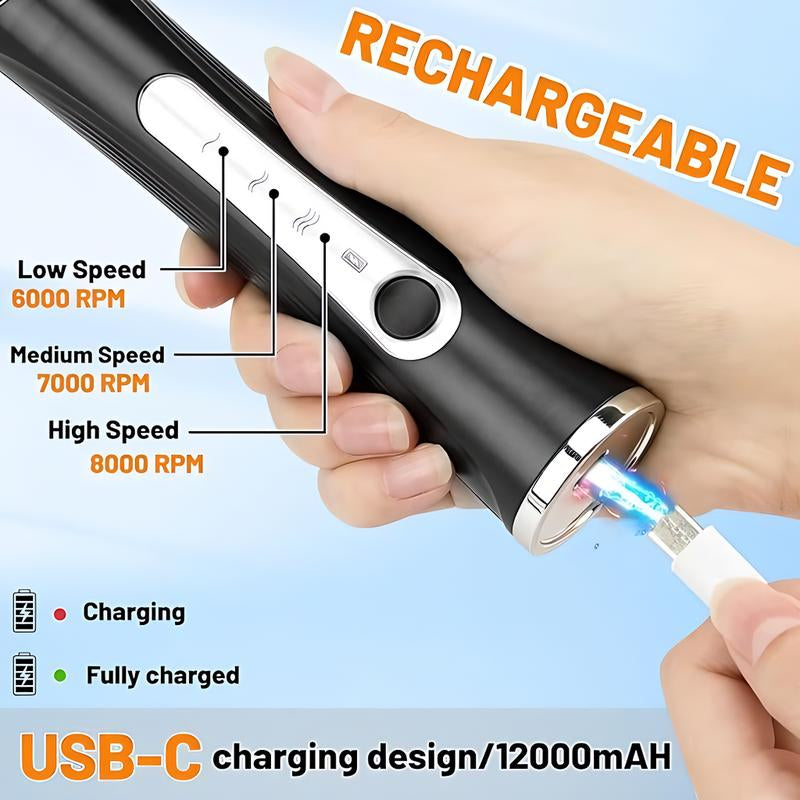 Kitchen Powerful Rechargeable Milk Frother with Stand Handheld Drink Mixer for Coffee, Matcha Electric Foam Maker Beater Household Appliances