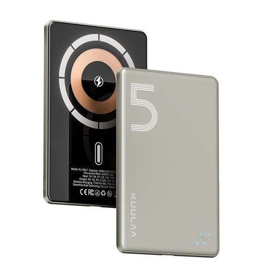 Kuulaa Magsafe Battery Pack 5000Mah Slim Magsafe Portable Charger 0.28In Magnetic Wireless Apple Portable Charger 20W USB-C Power Delivery Power Bank for Iphone 15/14/13/12 Serie