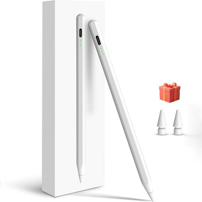 Stylus Pen for Ipad,Fast Charge,With Palm Rejection Tilt Sensitivity, Active Touch Screen Pencil Compatible with Ipad 6/7/8/9/10,Pro12.9&11",Air3/4/5,Mini5/6 Pink Computer Tablet Bluetooth Button Charging Magnetic Writing Smartphone